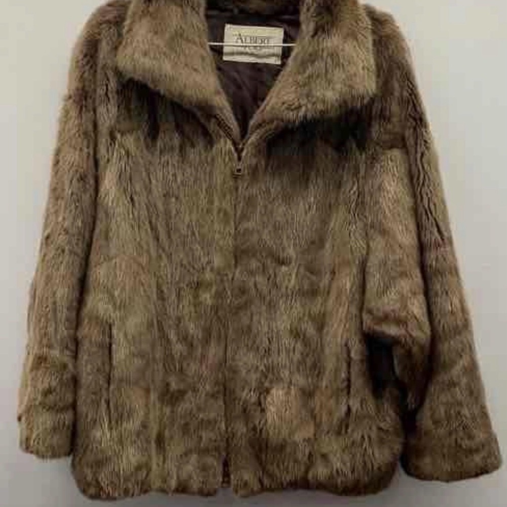 Women's Fur Coat - Brown